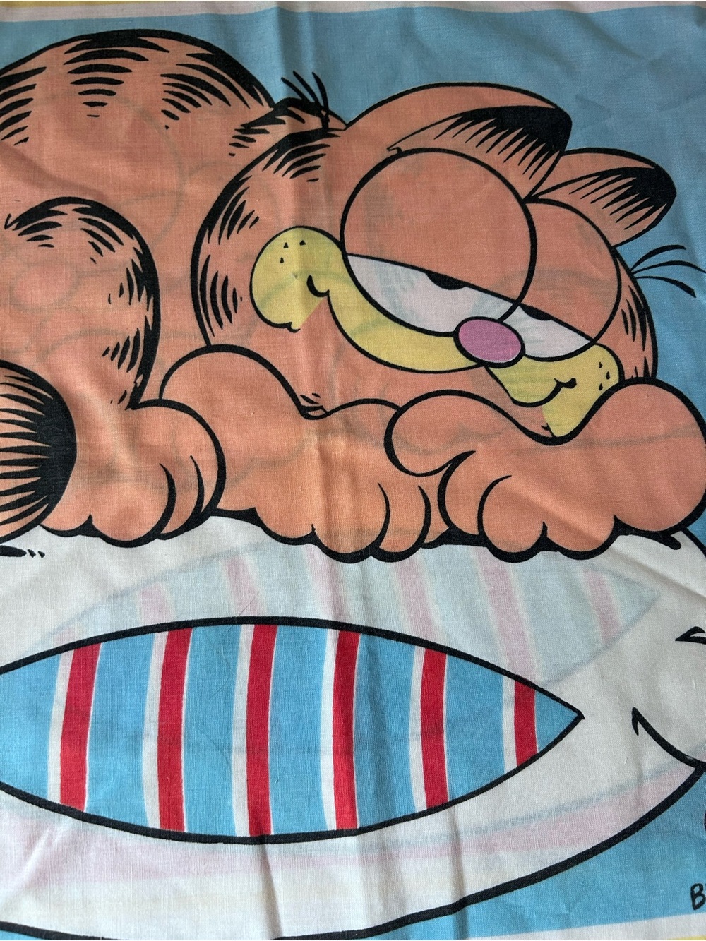Garfield Vintage 1978 Queen size double sided Pillowcase - Picture 11 of 15